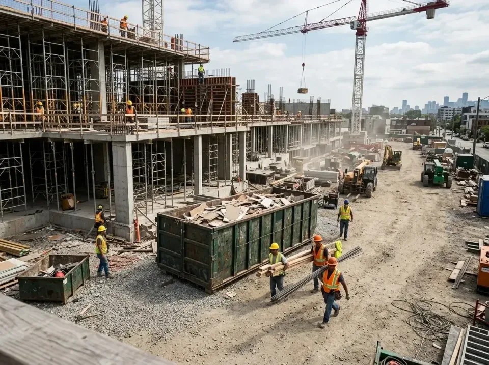 commercial-construction-site-w-002 — frequently asked questions, Low Cost Construction Dumpster Rental in Melrose, MN